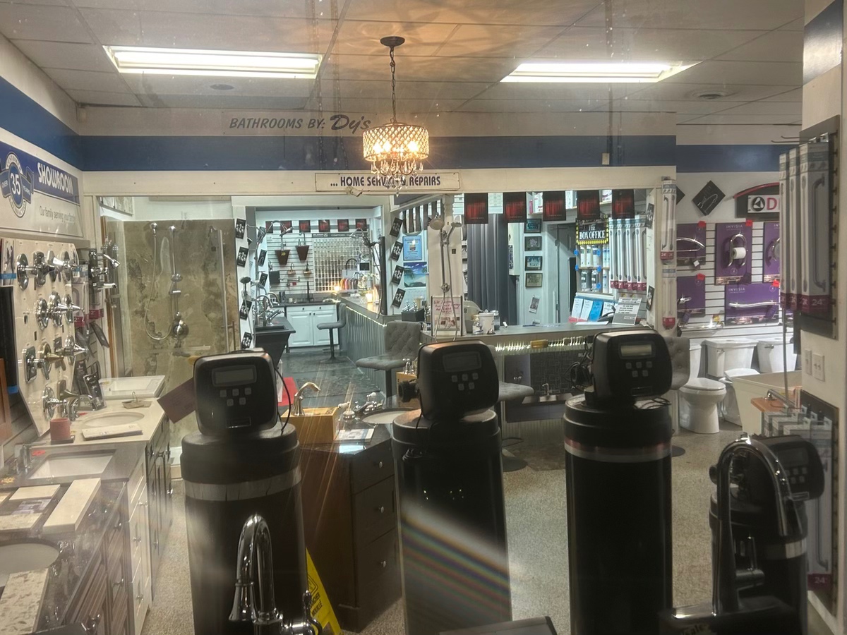 Dy's Plumbing showroom interior